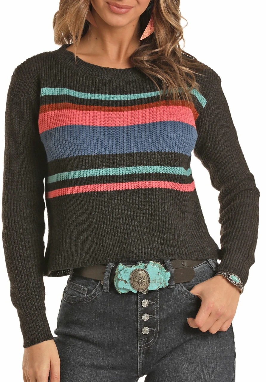 Boxy Boatneck Sweater #46-7649 1 Boxy Boatneck Sweater #46-7649