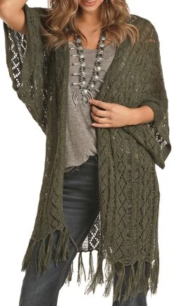 Fringe Knit Cardigan #46-7660