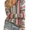 Knit Striped Hoodie #48H3215