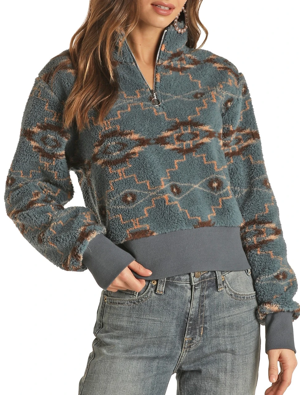 Aztec Sherpa Pullover #48T2354