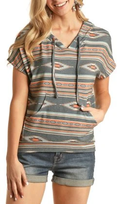 Aztec Hooded Tee #49T2351