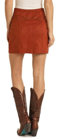 Microsuede Studded Mini Skirt #69-8400 5 Microsuede Studded Mini Skirt #69-8400 -RodeoRave 69 8400 BZ 13924.1611618014
