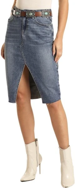 High Rise Extra Stretch Denim Skirt #69H3703