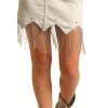 High Rise Extra Stretch Chain Fringe Skirt #69H3705