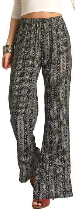 Aztec Print Flare Pants #72-4518