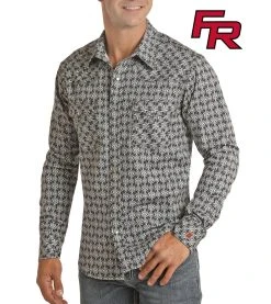 Flame Resistant Aztec Print Long Sleeve Work Shirt #B2S6563