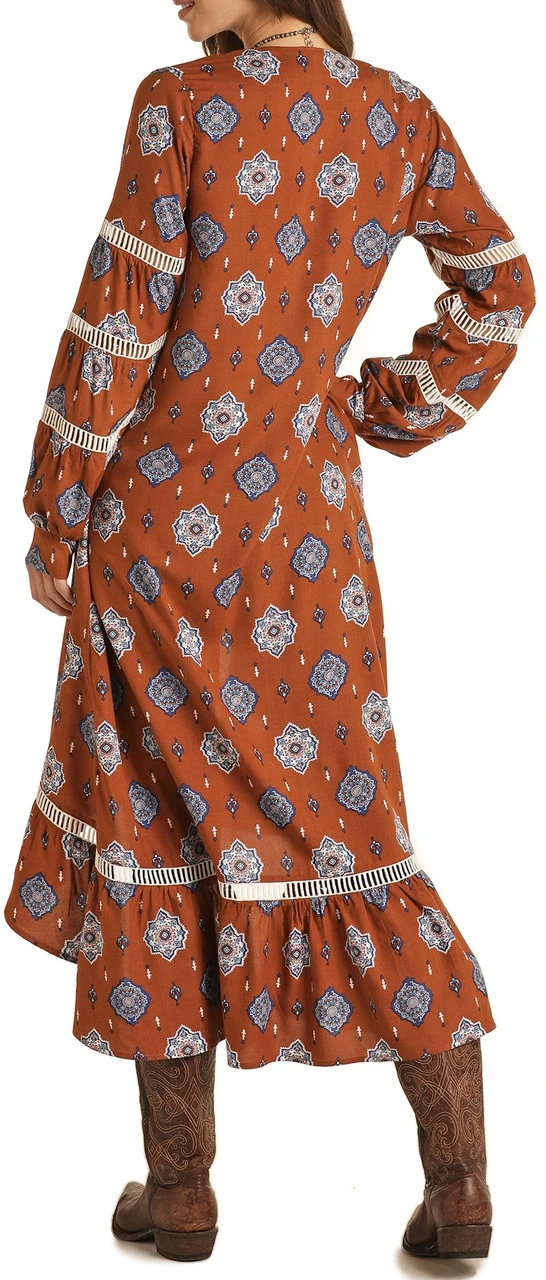 Medallion Print Kimono #B4K1502 2 Medallion Print Kimono #B4K1502 - Image 2