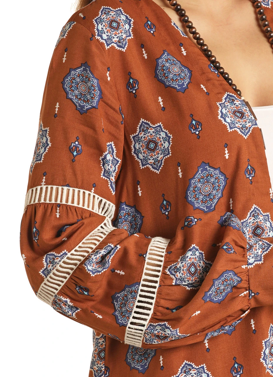 Medallion Print Kimono #B4K1502 3 Medallion Print Kimono #B4K1502 - Image 3