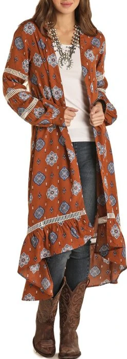 Medallion Print Kimono #B4K1502