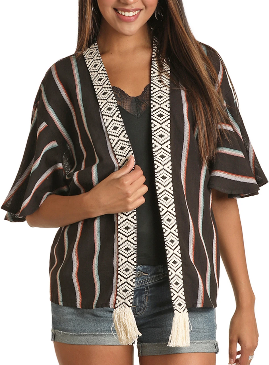 Serape Print Kimono #B4K9923 1 Serape Print Kimono #B4K9923