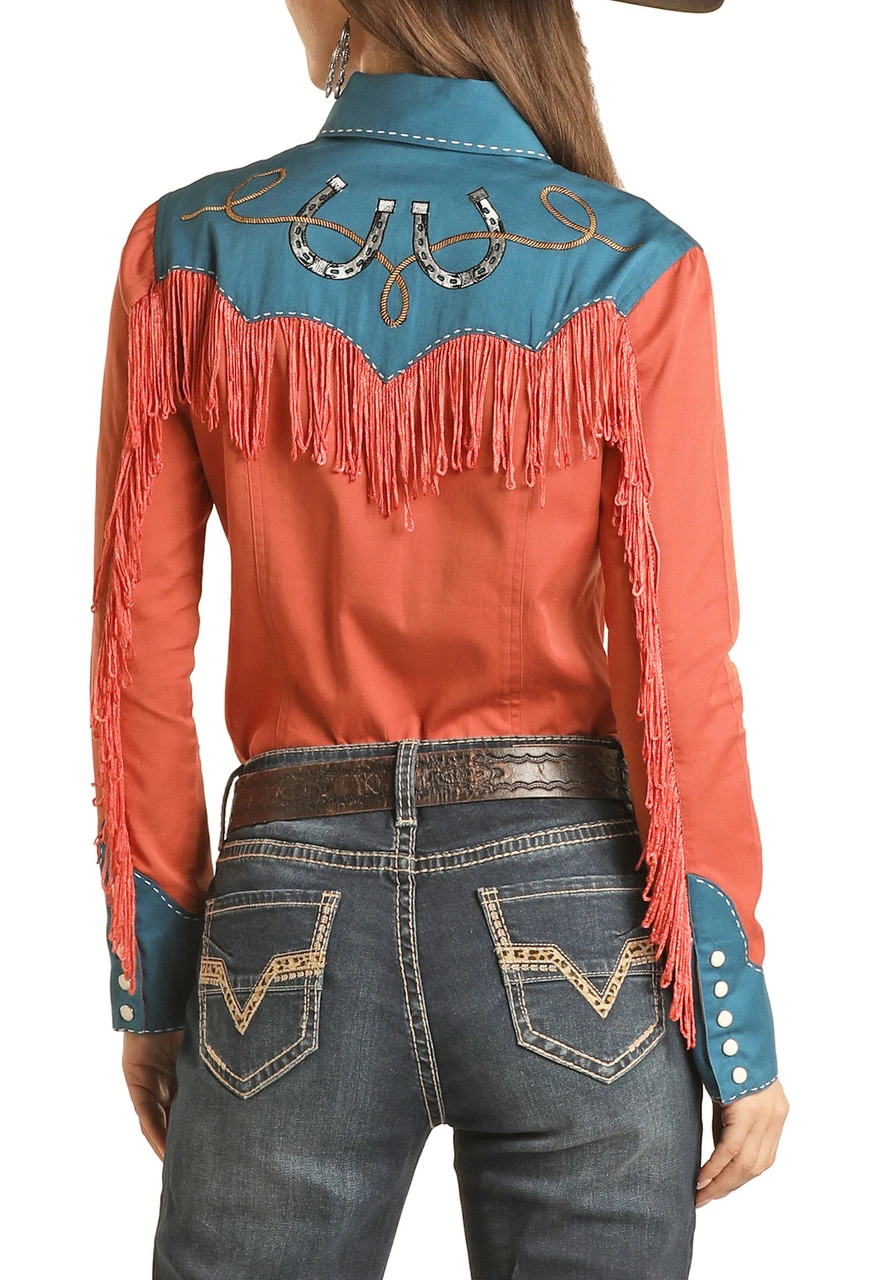 Fringed Retro Snap Shirt 2 Fringed Retro Snap Shirt - Image 2
