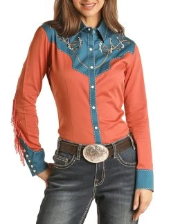 Fringed Retro Snap Shirt