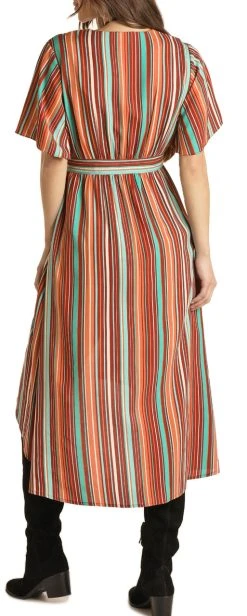 Stripe Print Kimono #B5K1505 -RodeoRave B5K1505 BZ 71044.1635180969