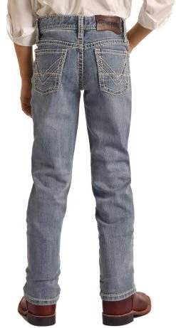 Slim Fit Stretch Revolver Straight Leg Jeans #BBS3572