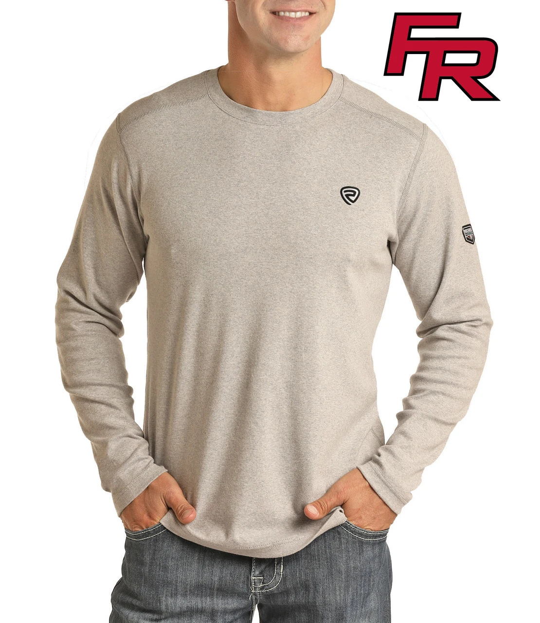 Flame Resistant Long Sleeve Work Tee #F8-6569 1 Flame Resistant Long Sleeve Work Tee #F8-6569