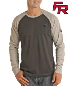 Flame Resistant Long Sleeve Work Tee #F8-6570