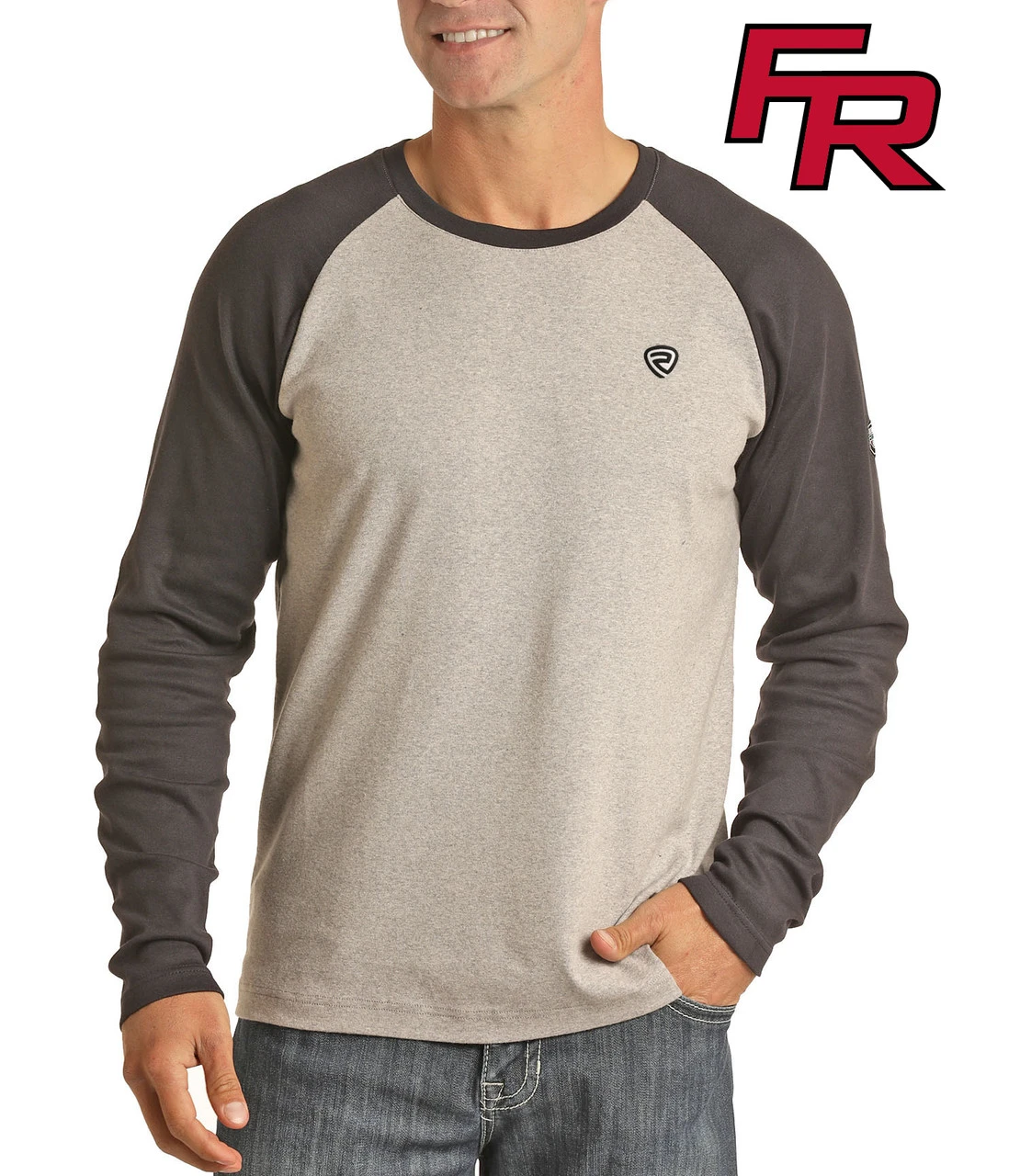 Flame Resistant Long Sleeve Work Tee #F8-6571 1 Flame Resistant Long Sleeve Work Tee #F8-6571
