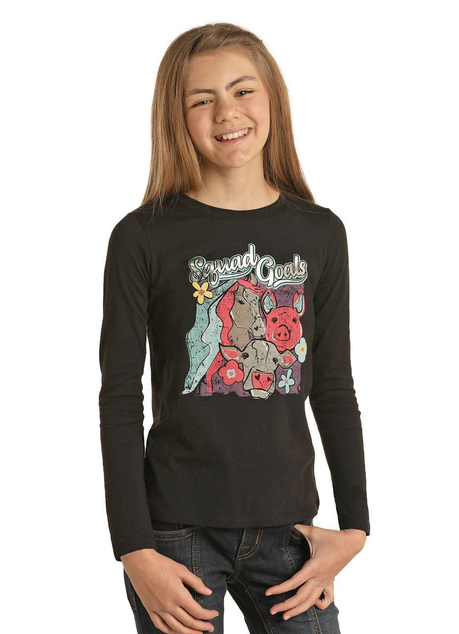 Squad Goals Long Sleeve Tee #G4T1557 1 Squad Goals Long Sleeve Tee #G4T1557