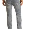 Hooey Slim Fit Stretch Straight Jeans (HYMD1RR10S)