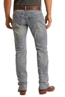 Hooey Slim Fit Stretch Straight Jeans (HYMD1RR10S)