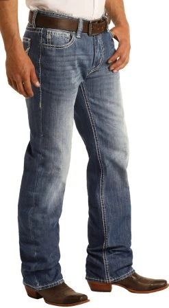 Relaxed Fit Straight Bootcut Jeans #M0S1612 -RodeoRave M0S1612 AZ 09546.1614798986