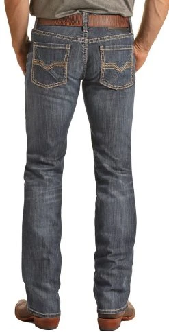 Regular Fit Stretch Straight Bootcut Jeans #M1P3578