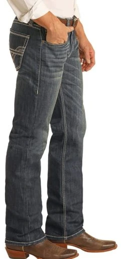 Slim Fit Stretch Straight Bootcut Jeans #M1R2781 5 Slim Fit Stretch Straight Bootcut Jeans #M1R2781 -RodeoRave M1R2781 A 20953.1639689549