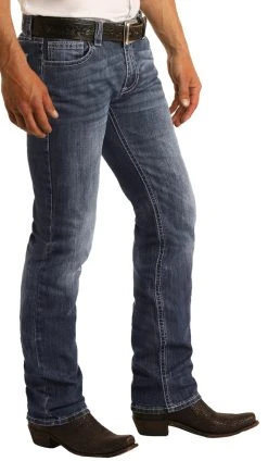 Slim Fit Stretch Straight Bootcut Jeans #M1R3482 -RodeoRave M1R3482 A 66123.1604678217