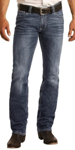 Slim Fit Stretch Straight Bootcut Jeans #M1R3482 -RodeoRave M1R3482 40645.1604678217