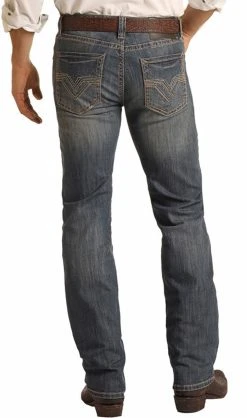 Slim Fit Stretch Straight Bootcut Jeans #M1R3582