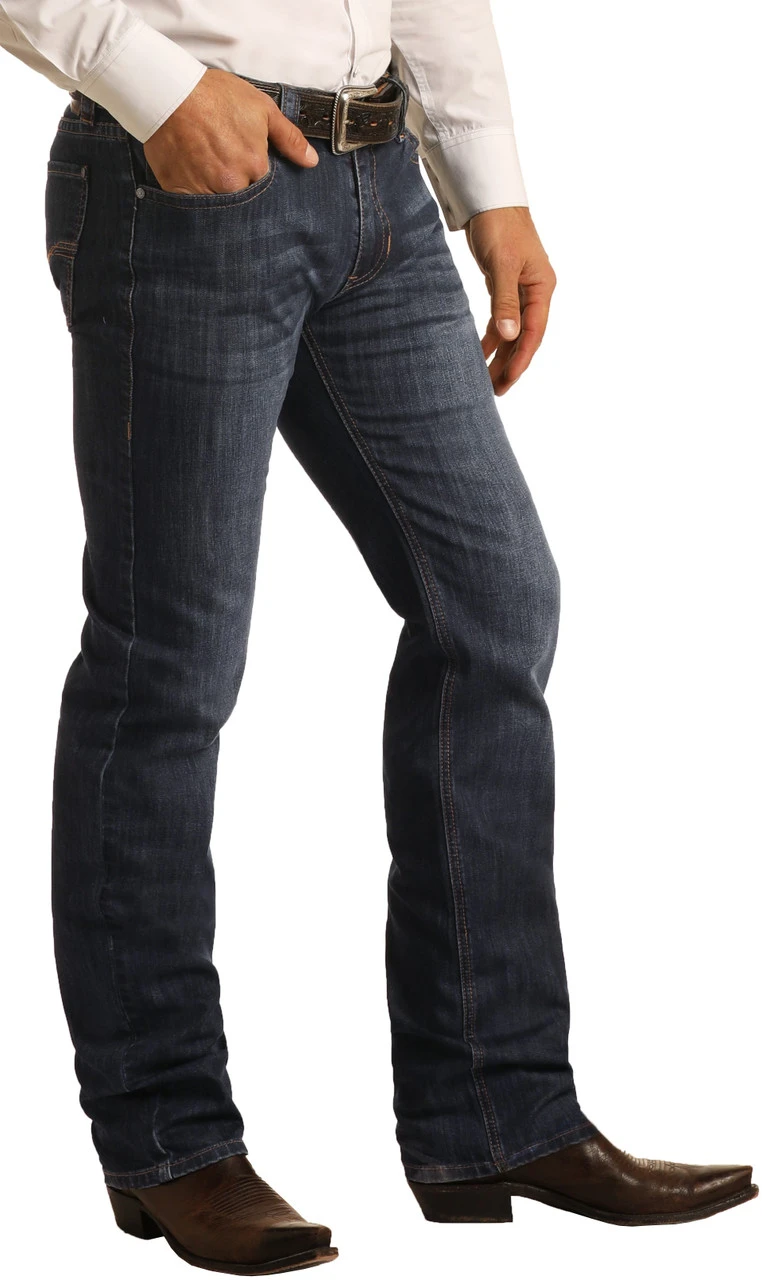 Slim Fit Stretch Straight Bootcut Jeans #M1R6205 3 Slim Fit Stretch Straight Bootcut Jeans #M1R6205 - Image 3