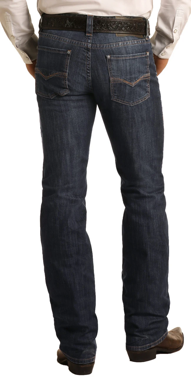Slim Fit Stretch Straight Bootcut Jeans #M1R6205 1 Slim Fit Stretch Straight Bootcut Jeans #M1R6205