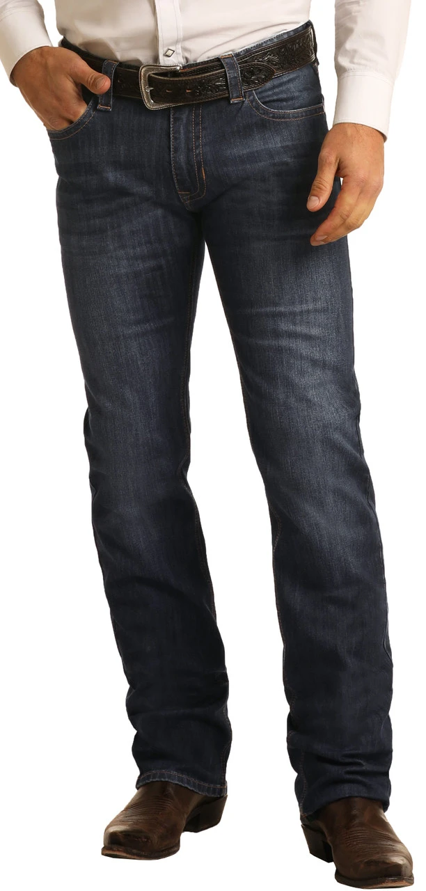 Slim Fit Stretch Straight Bootcut Jeans #M1R6205 2 Slim Fit Stretch Straight Bootcut Jeans #M1R6205 - Image 2