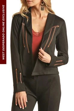 Arrow Embroidered Blazer #52-3407