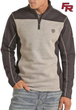 Flame Resistant Long Sleeve Work Pullover #F8Z6567