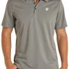 Rock & Roll Denim Grey Performance Polo #P9P8016