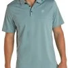 Rock & Roll Denim Blue Performance Polo #P9P8017