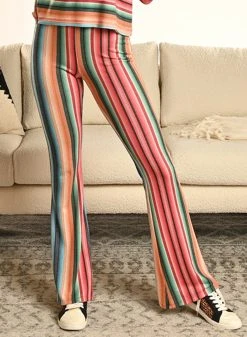 Serape Print Flare Loungewear Pant