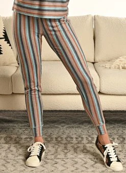 Multi-Colored Stripe Jogger Pant