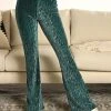 Turquoise Velvet Loungewear Pant