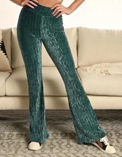 Turquoise Velvet Loungewear Pant