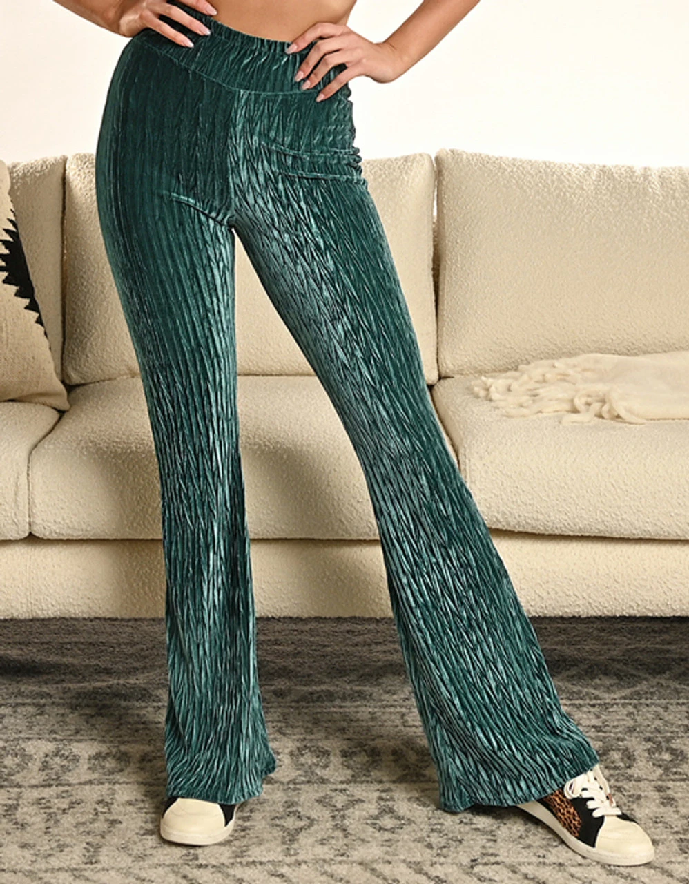 Turquoise Velvet Loungewear Pant 1 Turquoise Velvet Loungewear Pant