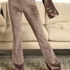 Rose Taupe Velvet Flare Loungewear Pant