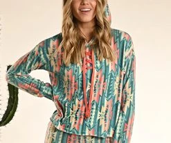 Multi-Colored Aztec Hoodie