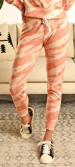 Peach Tie Dye Jogger
