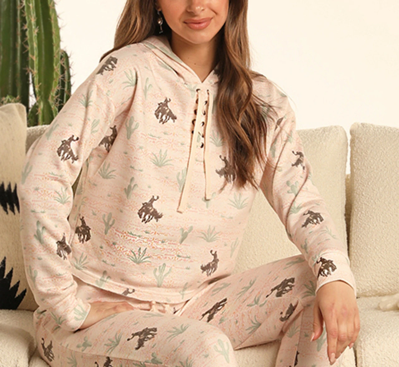 Desert & Horse Print Hoodie 1 Desert & Horse Print Hoodie