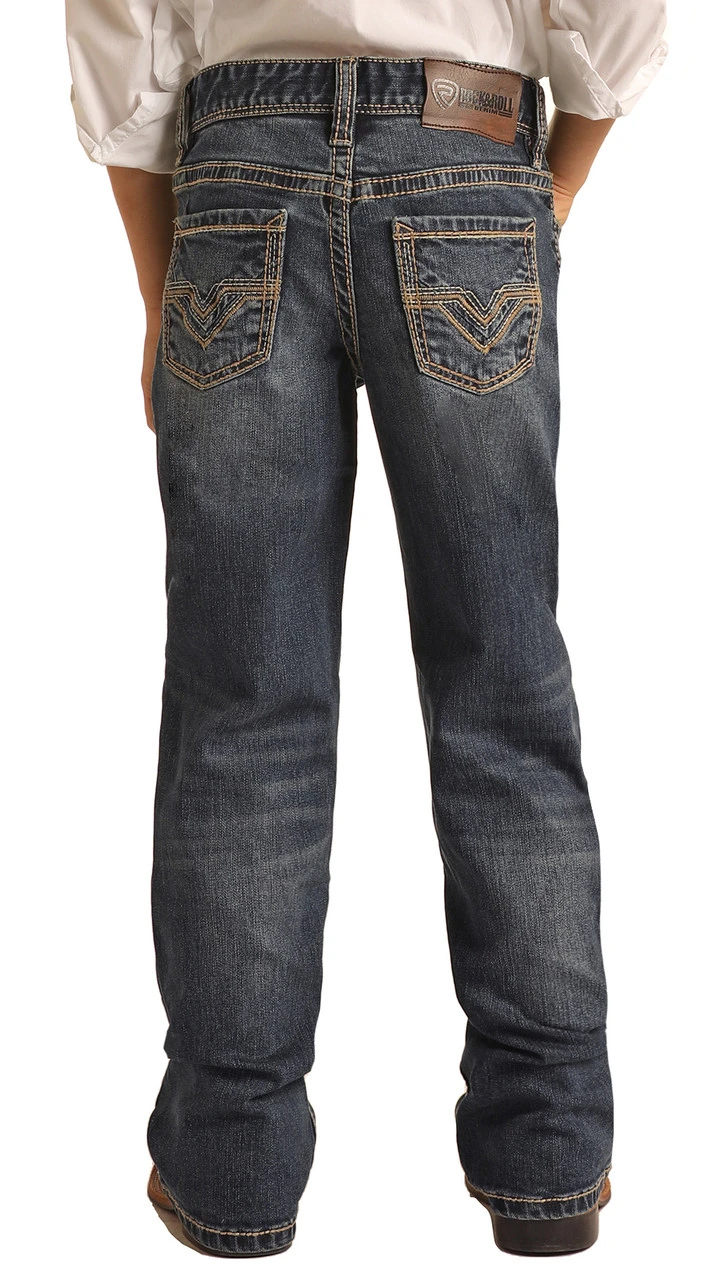 Relaxed Tapered Stretch Bootcut Jeans (RRBD0BR1IC) 1 Relaxed Tapered Stretch Bootcut Jeans (RRBD0BR1IC)