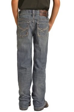Relaxed Tapered Stretch Bootcut Jeans (RRBD0BR13S)