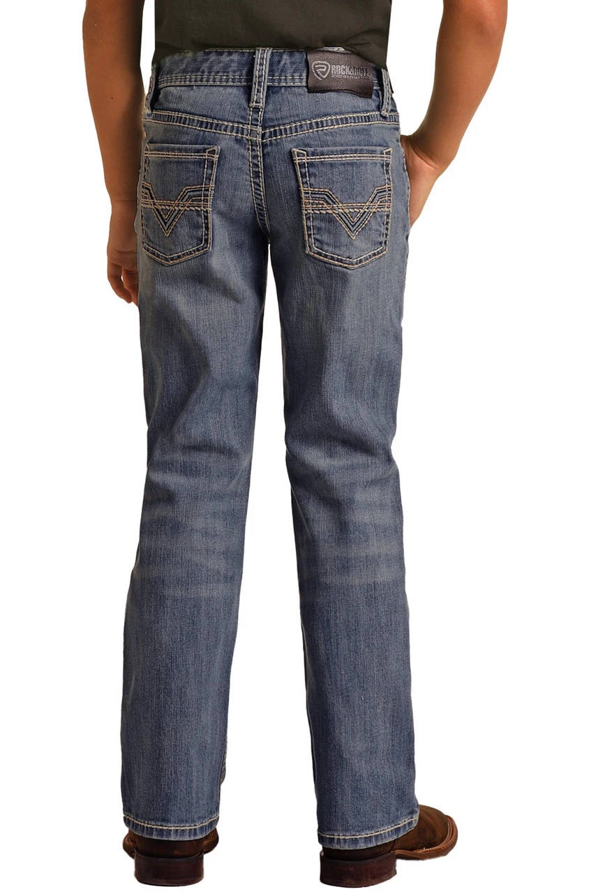 Relaxed Tapered Stretch Bootcut Jeans (RRBD0BR145) 1 Relaxed Tapered Stretch Bootcut Jeans (RRBD0BR145)
