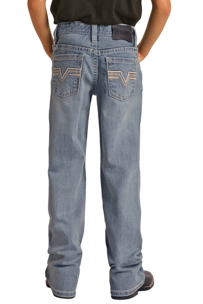 Relaxed Tapered Stretch Bootcut Jeans (RRBD0BR146) 1 Relaxed Tapered Stretch Bootcut Jeans (RRBD0BR146)